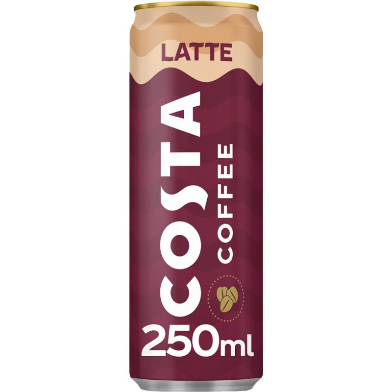 Costa Coffee Latte 12 x 0.25l Dose, large