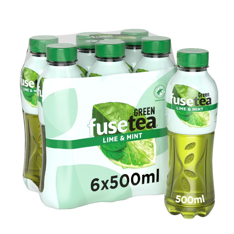 Fusetea Green Ice Tea Lime Mint 6 x 0.5l PET, large