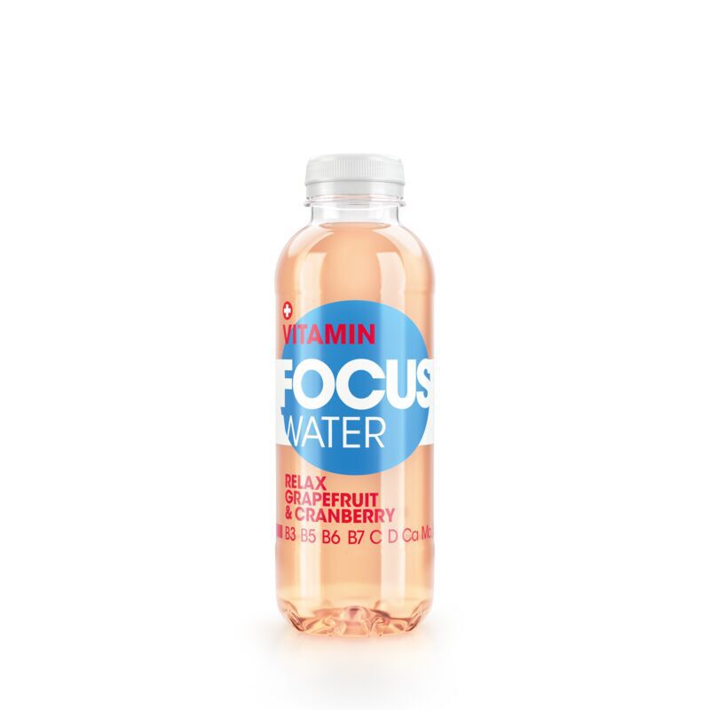 Focus Water Relax Grapefruit Cranberry 12 x 0.5l PET, large